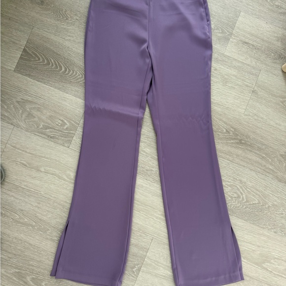 Zara Purple Boot Cut Pants - Picture 1 of 7
